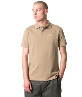 Tartan Pique Polo - Beige