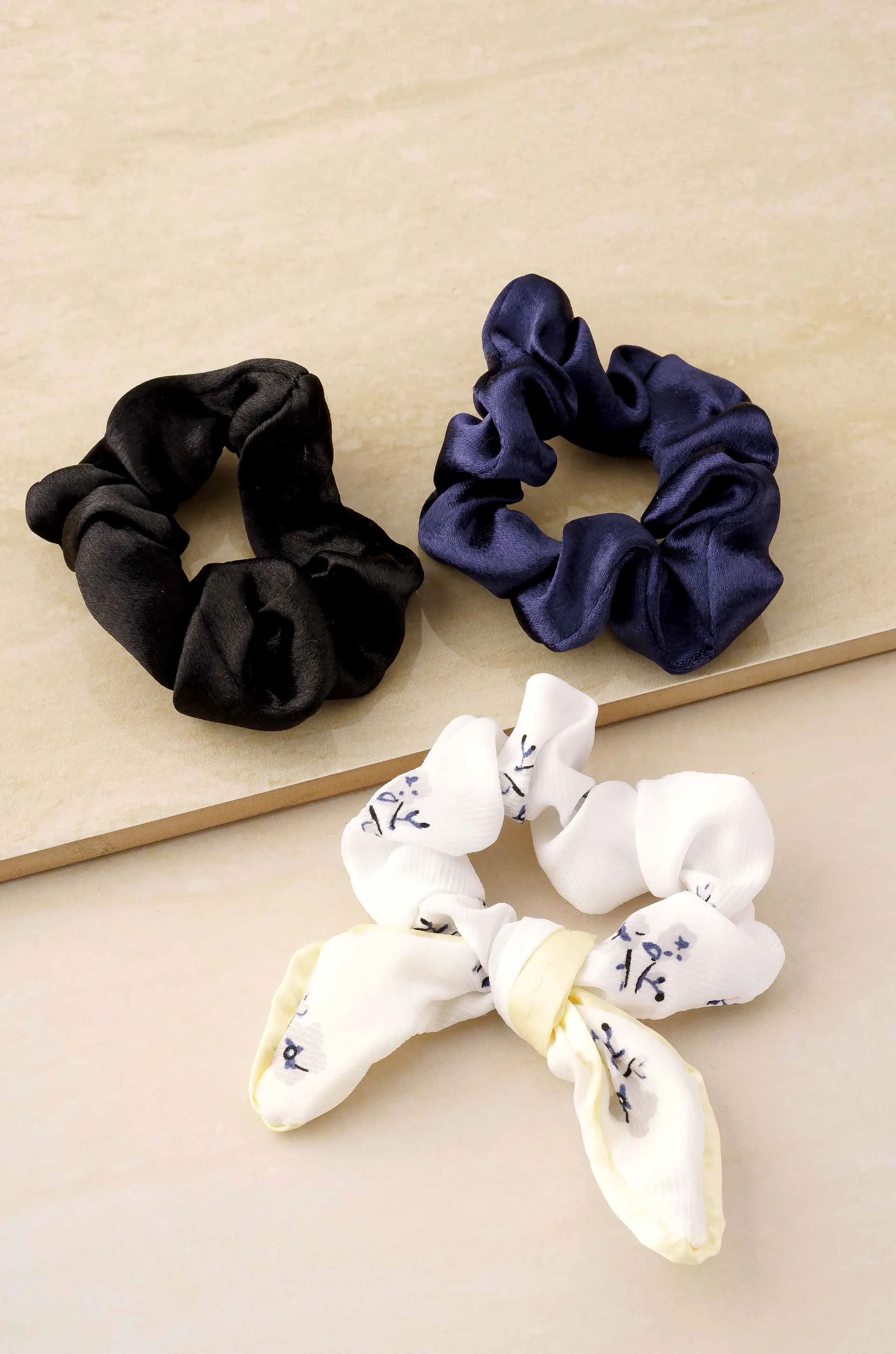 Terylene Scrunchie Set of 3