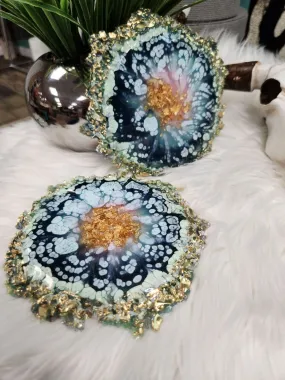 The Ari Resin Coaster, Candle Holder Set