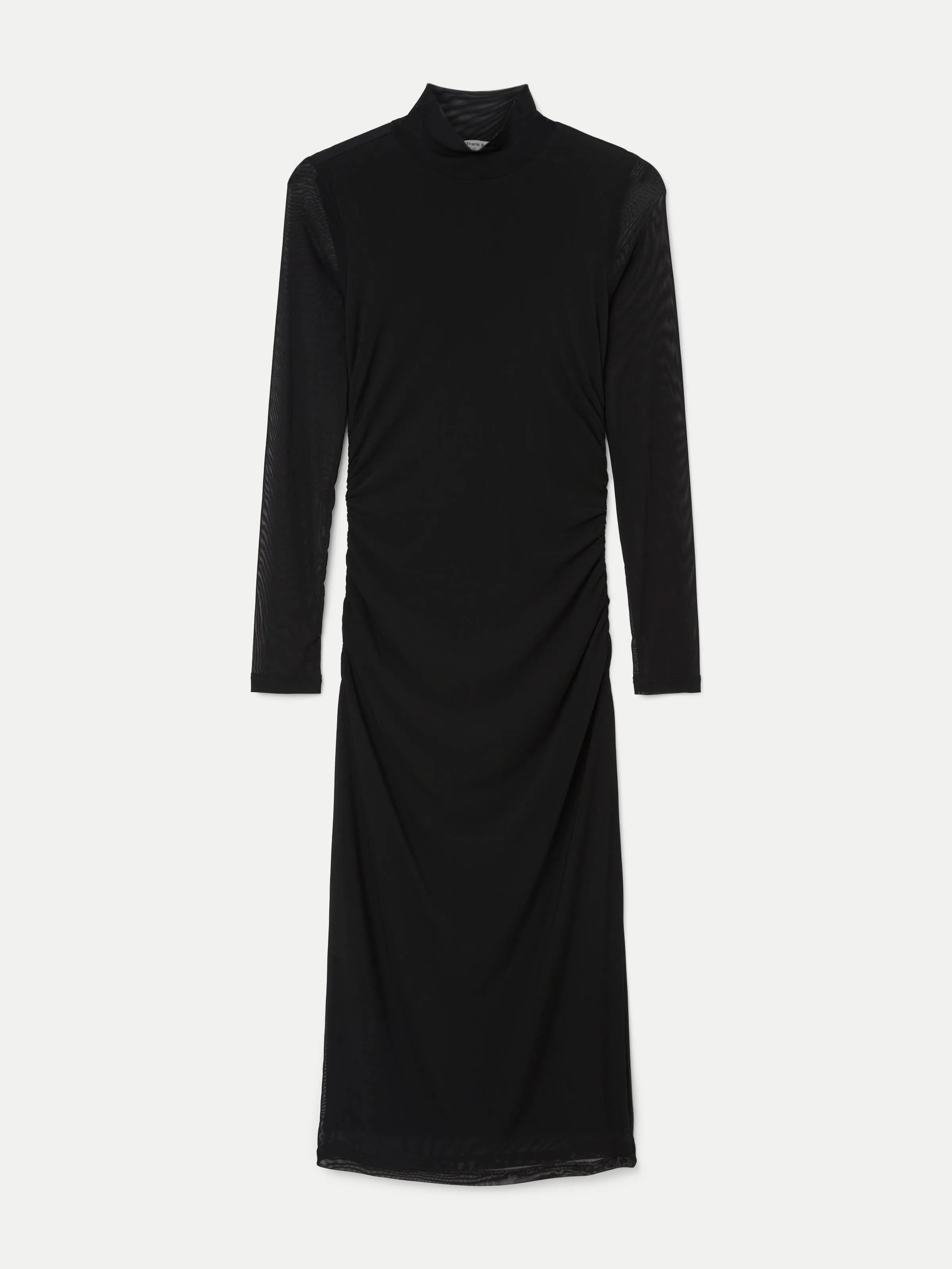 The Mock Neck Maxi Dress in Black