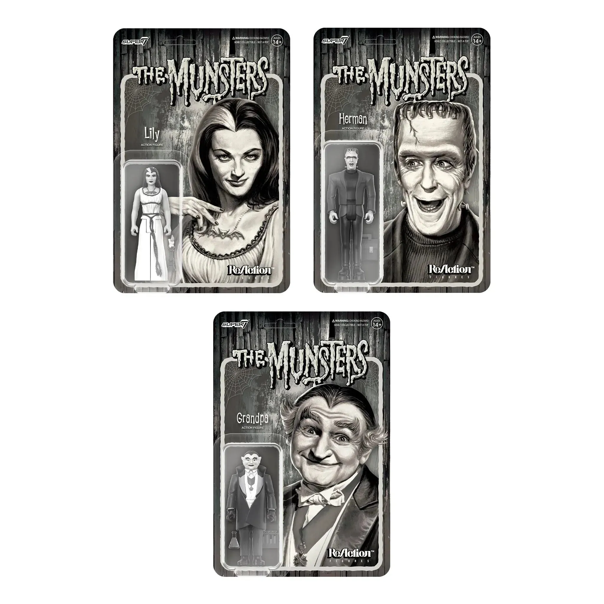 THE MUNSTERS REACTION WAVE 2 SET