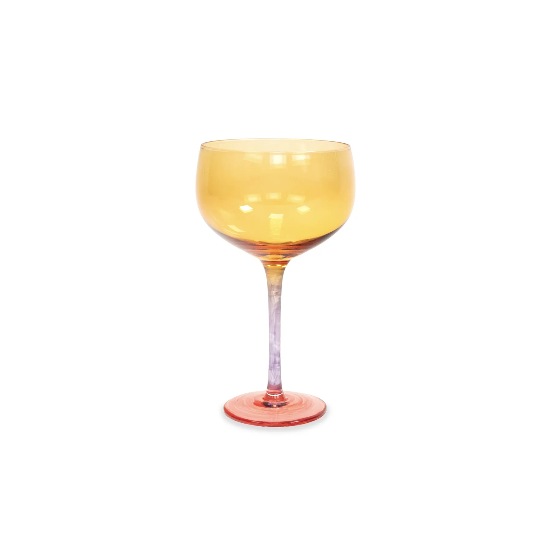 The Trio Coupe, Set of 4 - Passionfruit / Glass