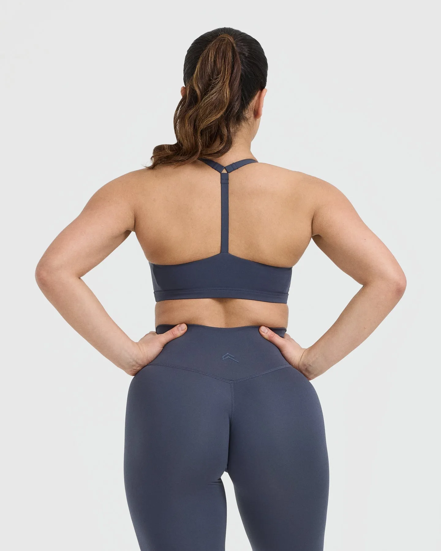 Timeless Square Neck Sports Bra True Blue