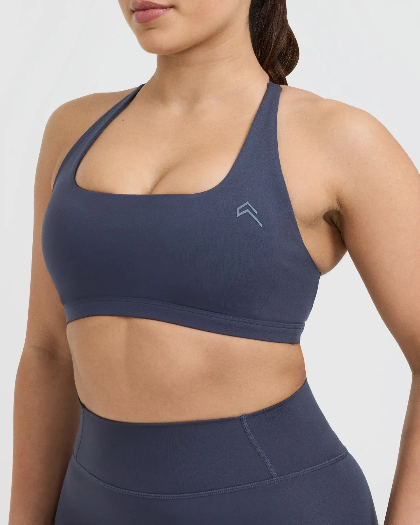 Timeless Square Neck Sports Bra True Blue