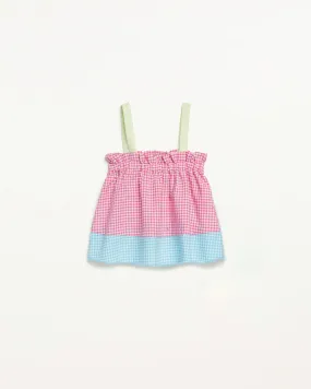 Toddler Girl Rose Quartz Gingham Dress