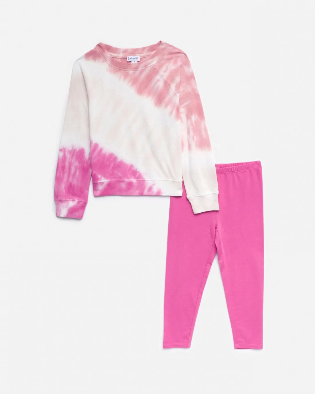 Toddler Girl Rosy Tie Dye Sweatshirt Set