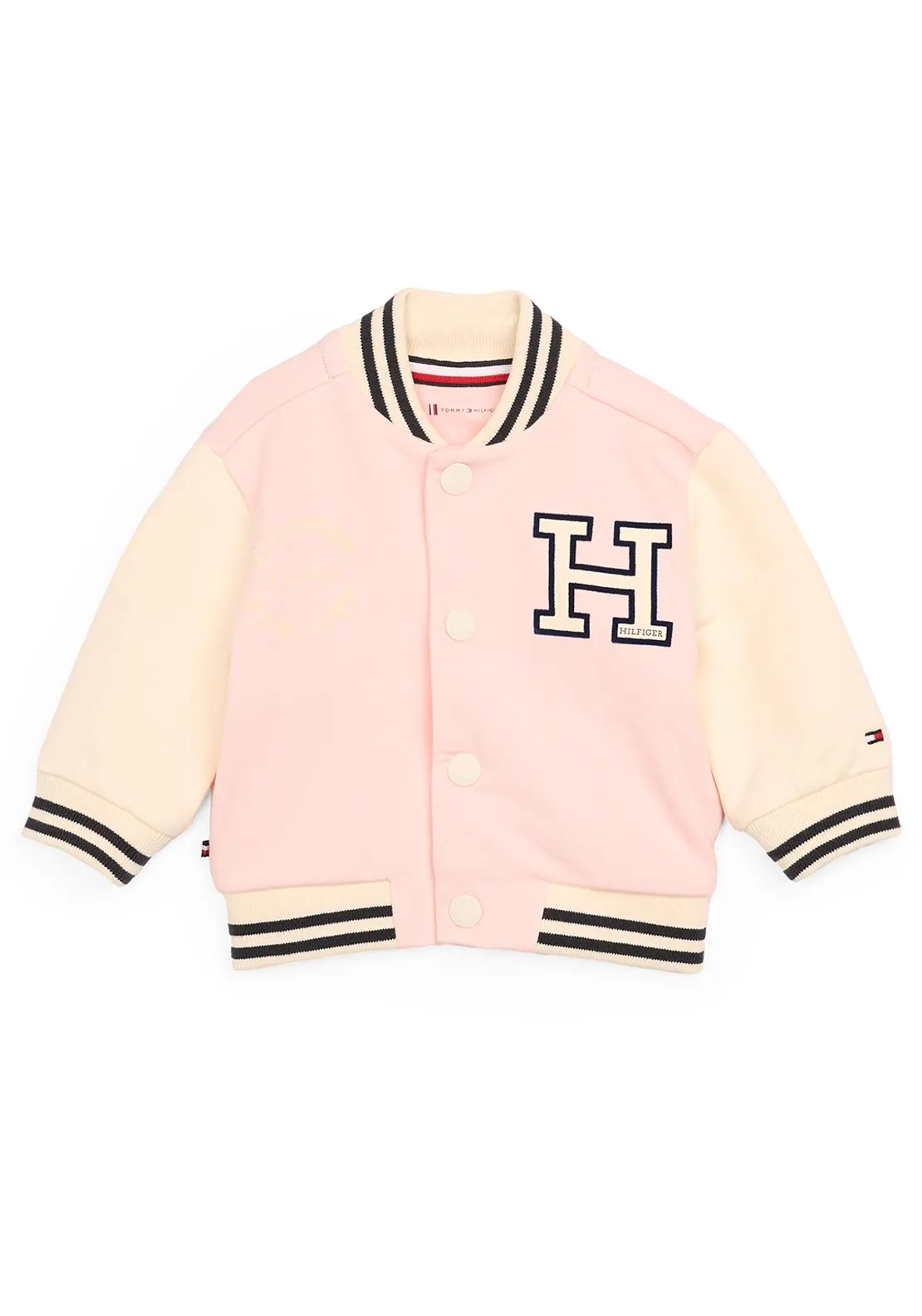 Tommy Hilfiger Baby Girl 1985 Bomber Jacket, Pink