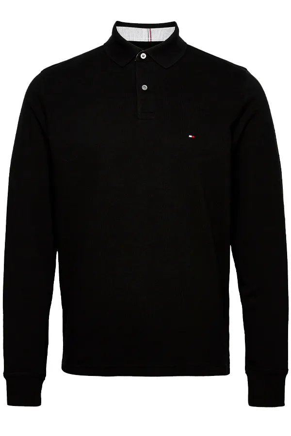 Tommy Hilfiger Black Long Sleeve Classic Polo