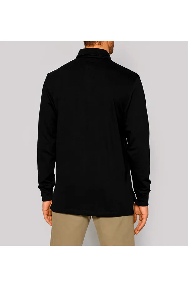 Tommy Hilfiger Black Long Sleeve Classic Polo