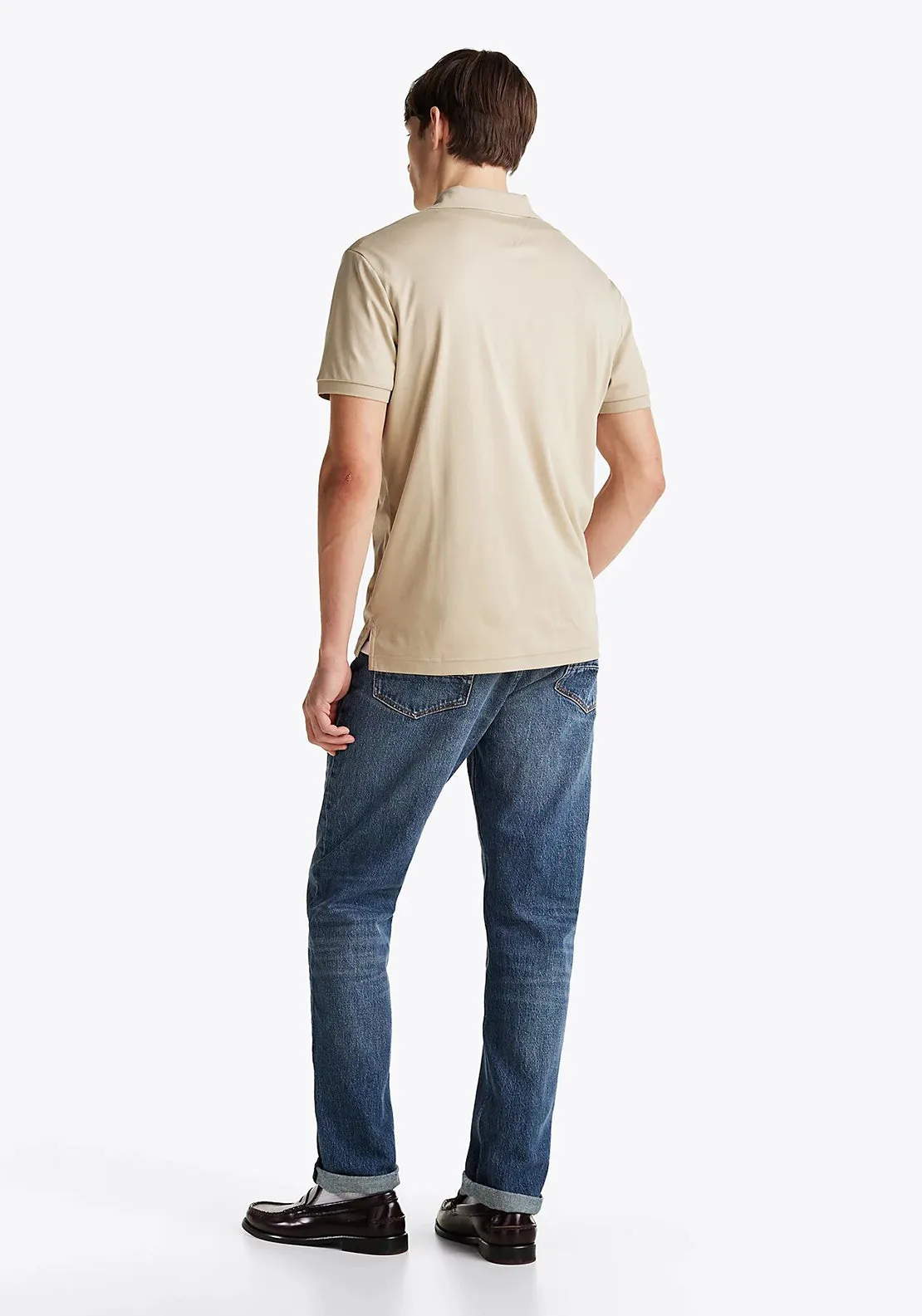 Tommy Hilfiger Liquid Cotton Polo Shirt, Sand