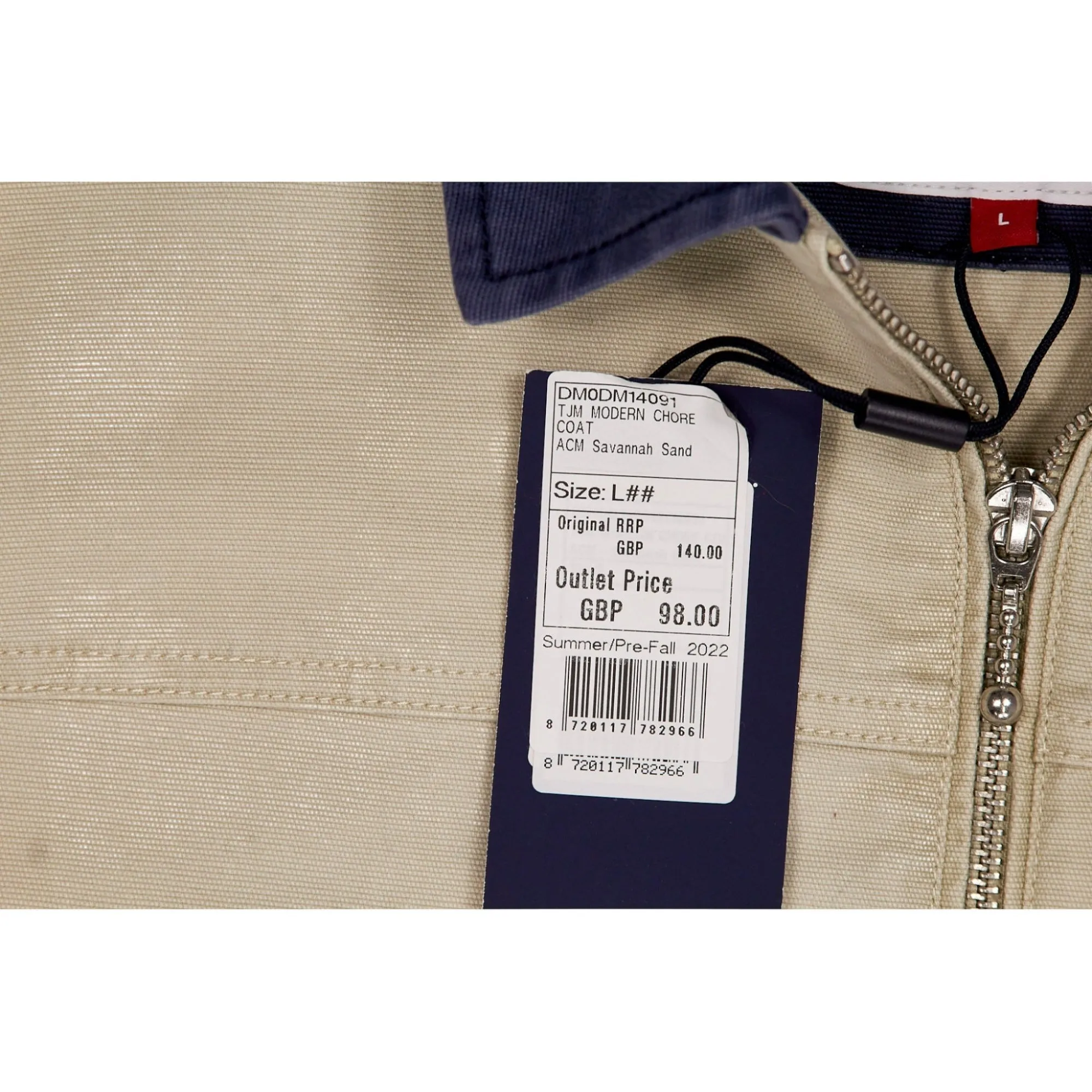 Tommy Jeans Cream Zip Jacket