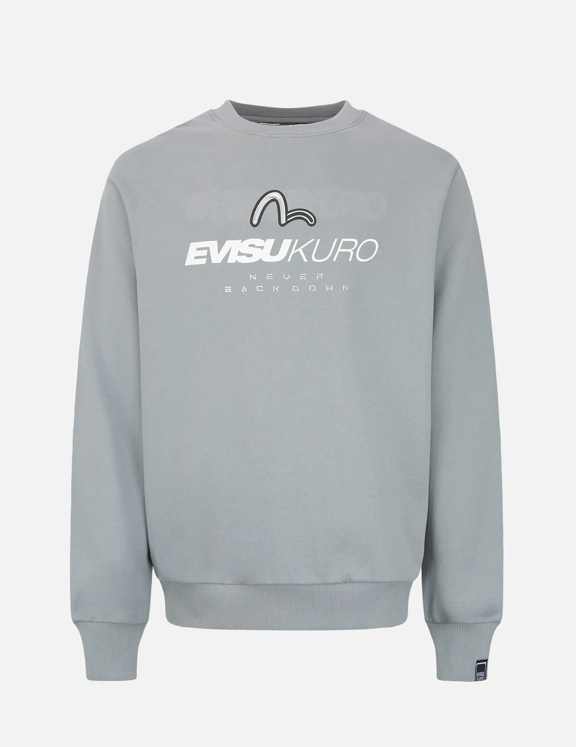 Transparent Seagull Badge Logo Print Sweatshirt