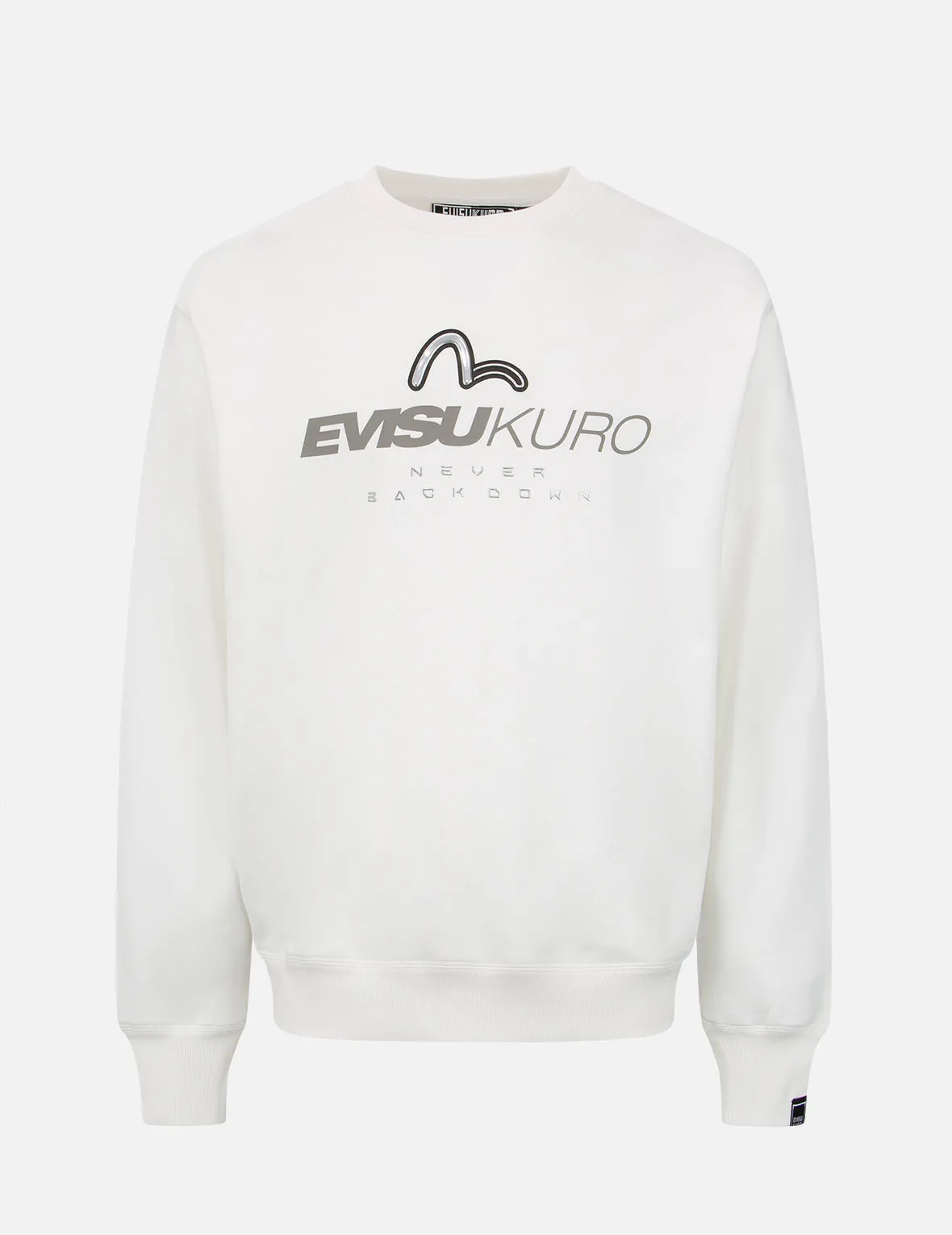 Transparent Seagull Badge Logo Print Sweatshirt