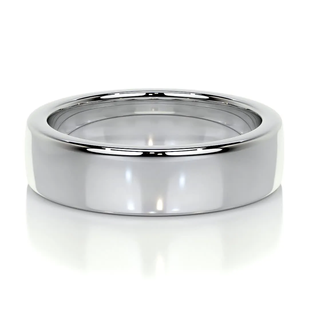 Travis Men's Wedding Band -Platinum