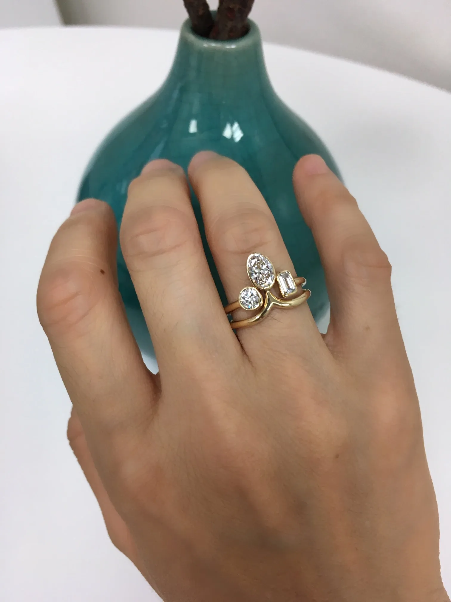 Mari Ring Set with Heavenly Design