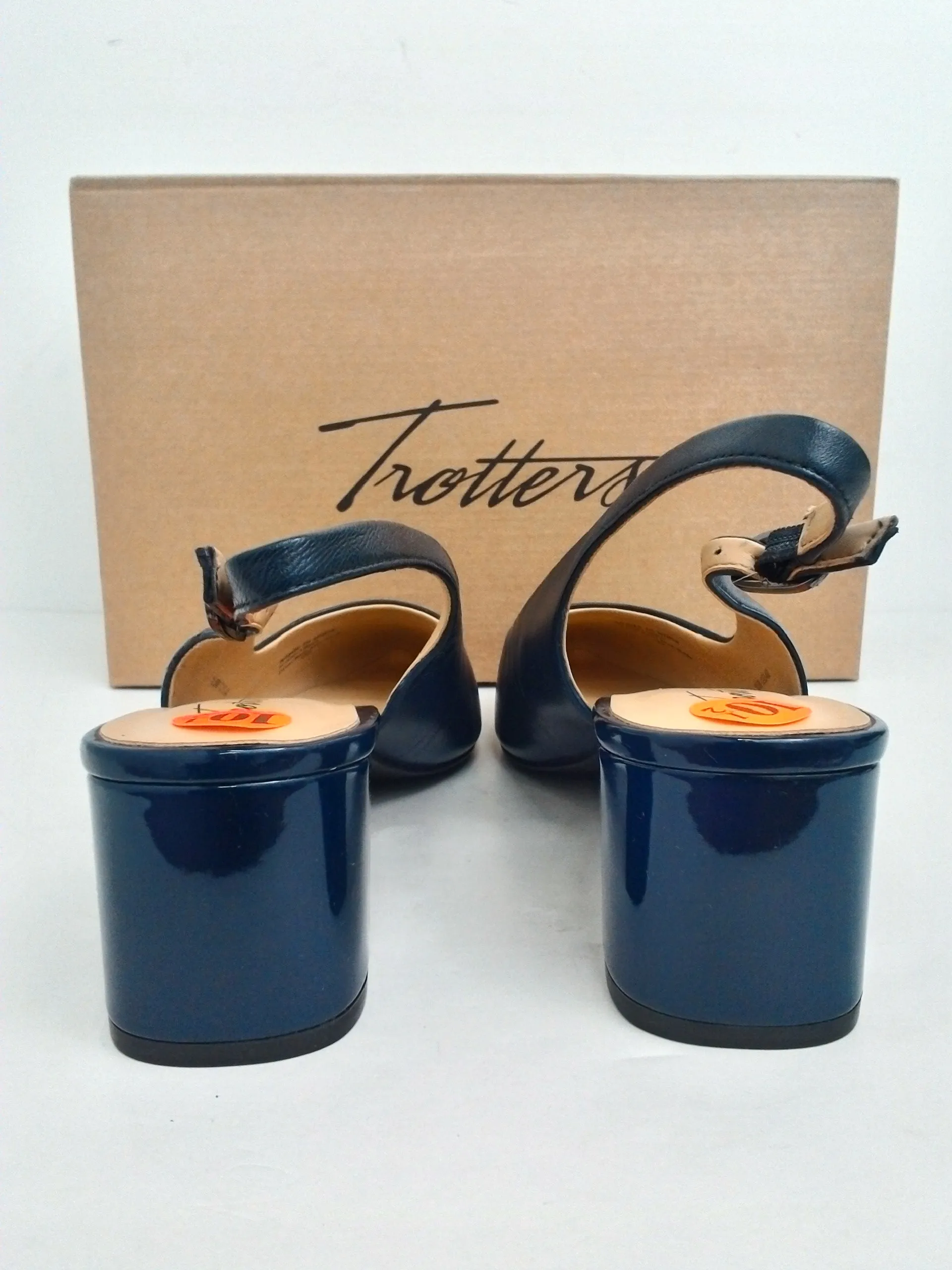 Trotters Women's Kay Navy Blue Heels Size 10.5 M