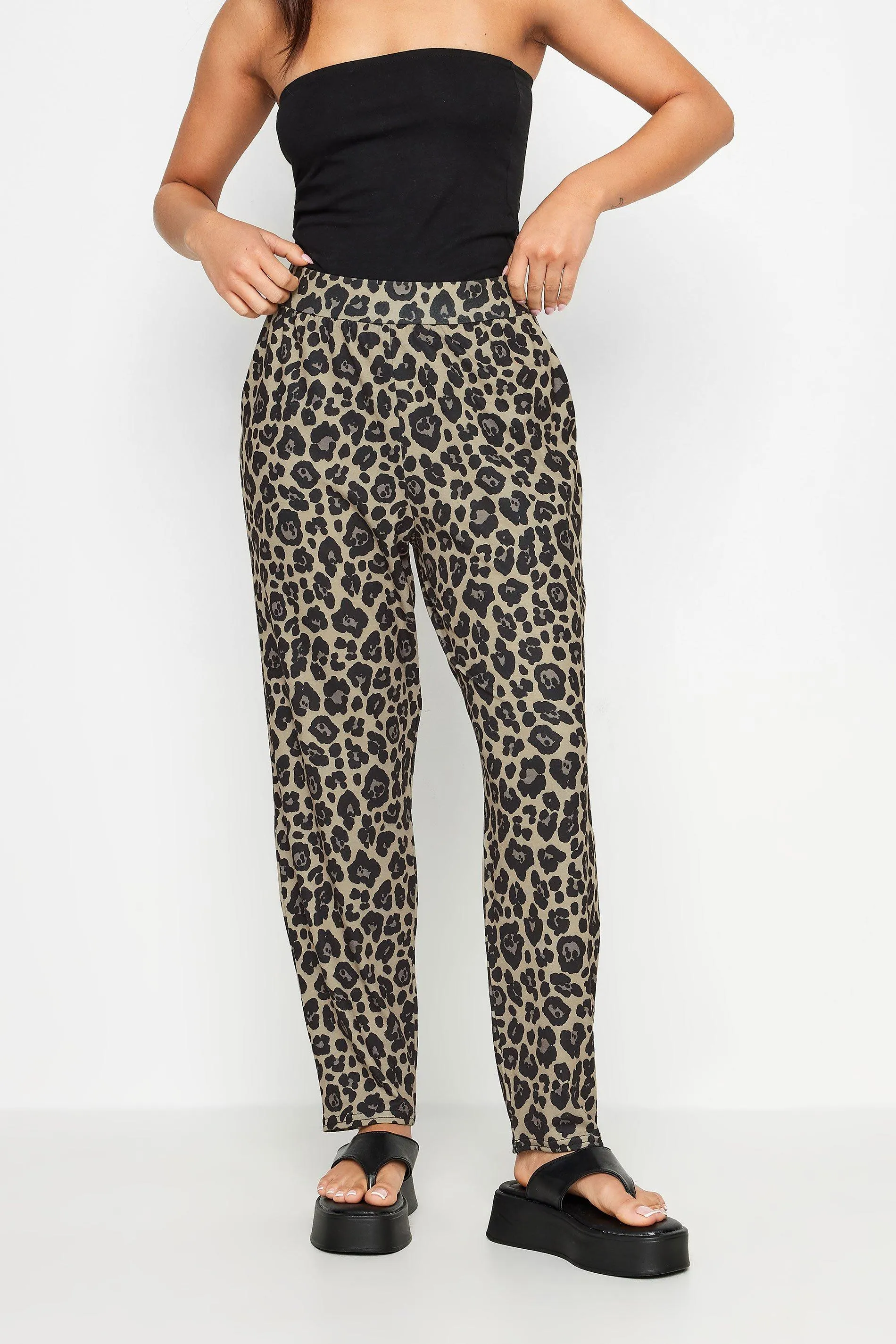 Leopard Print Harem Pants