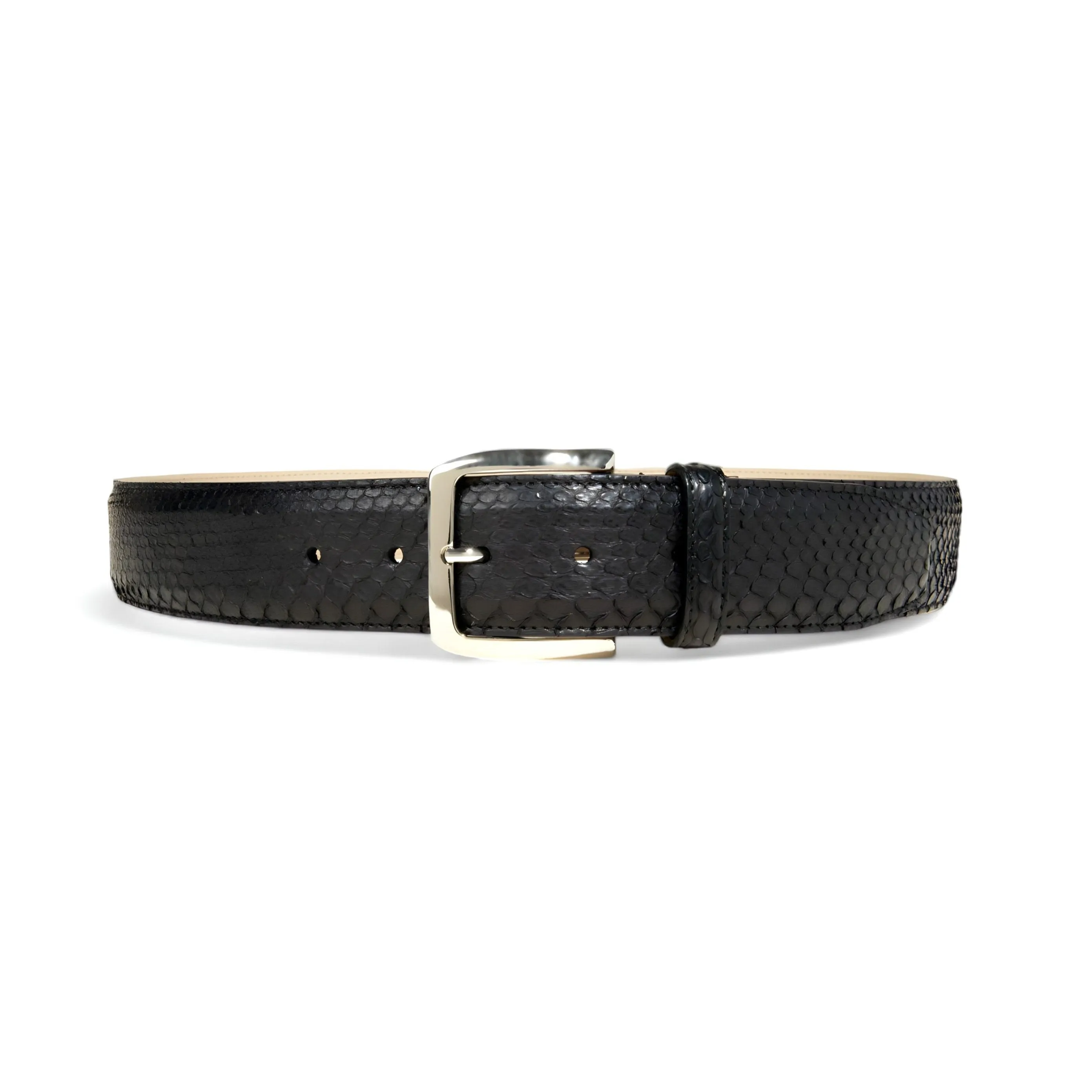 Tuzzi Uomo Men's Italian Genuine Python Men's Luxury Belt (TZ1003)