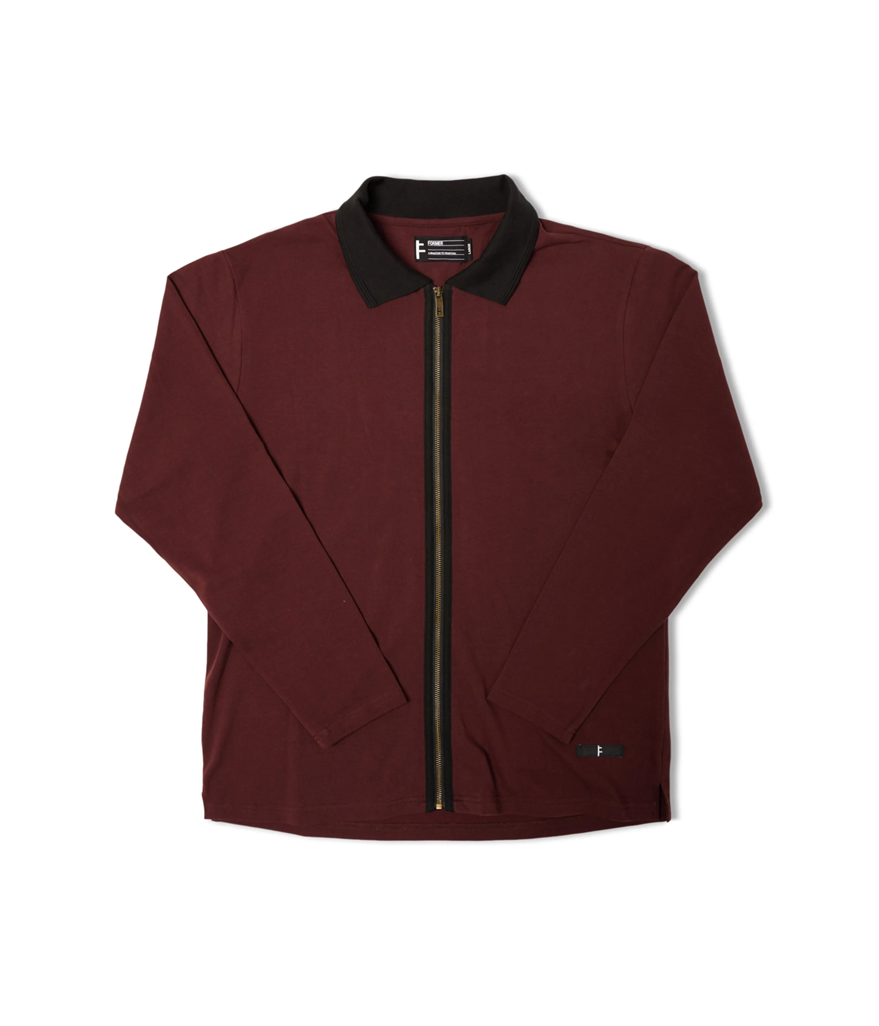 UNIFORM LS POLO // BURGUNDY