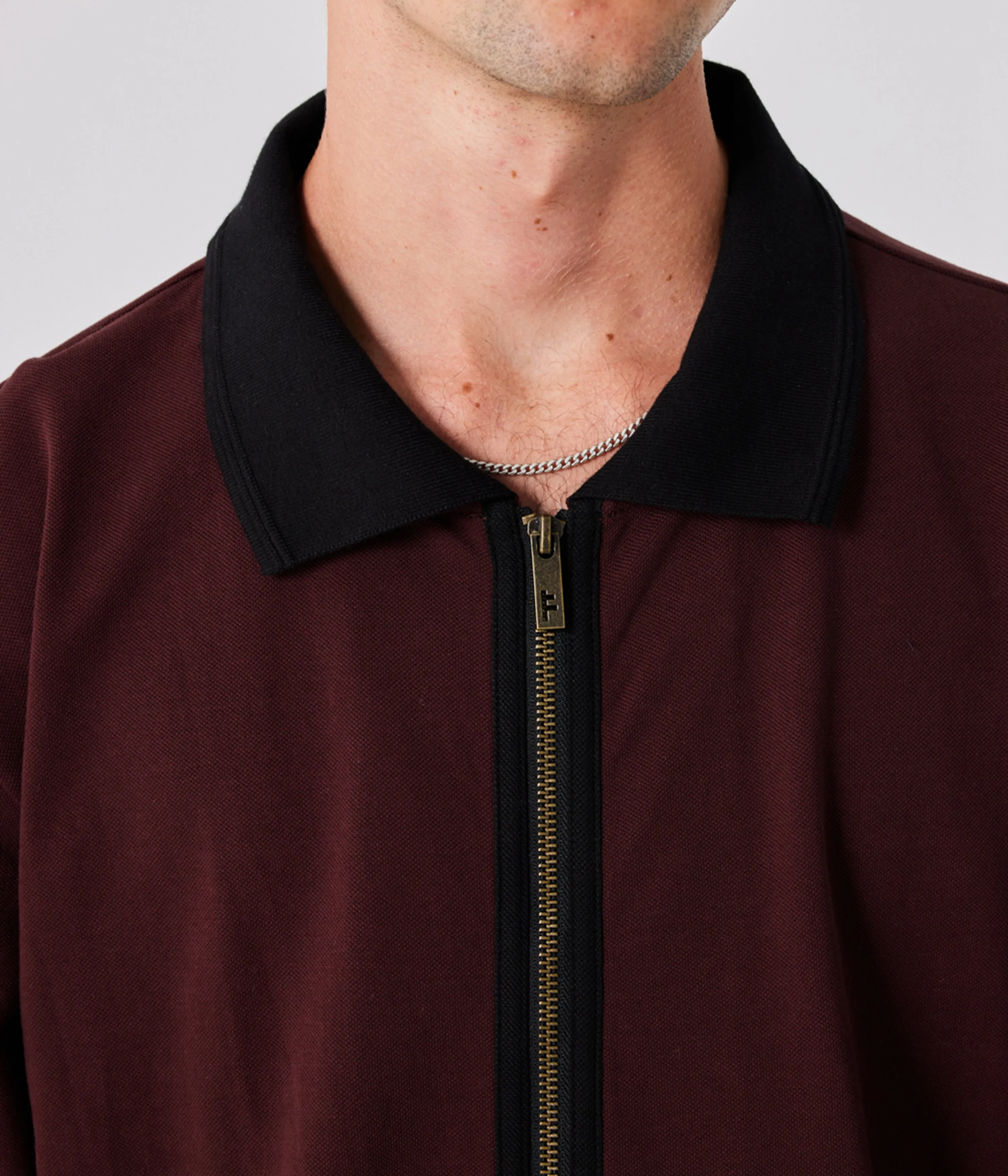 UNIFORM LS POLO // BURGUNDY