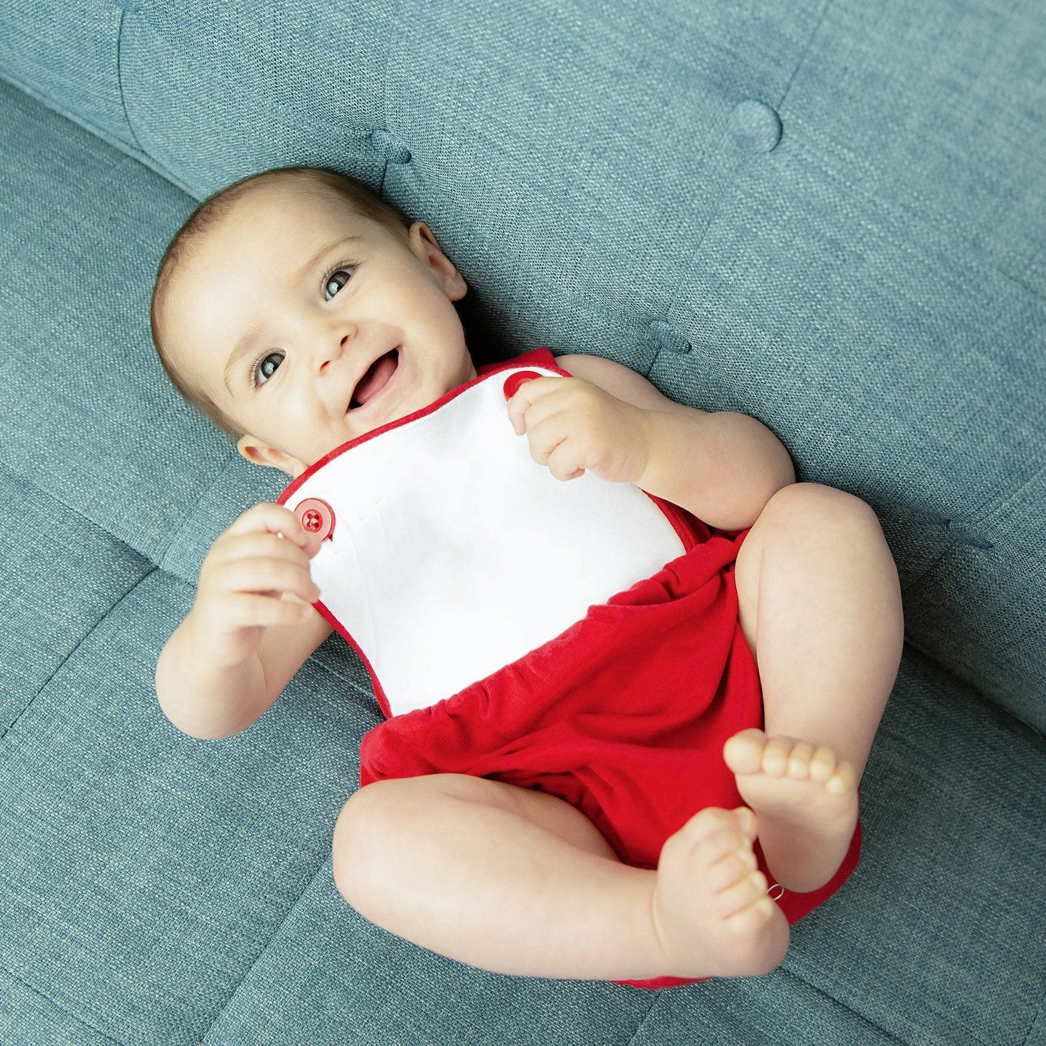 Unisex Knit Colorblock Sunsuit