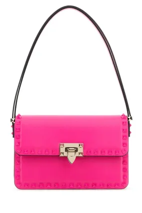 Valentino Garavani Pink Pp Leather Rockstud Shoulder Bag