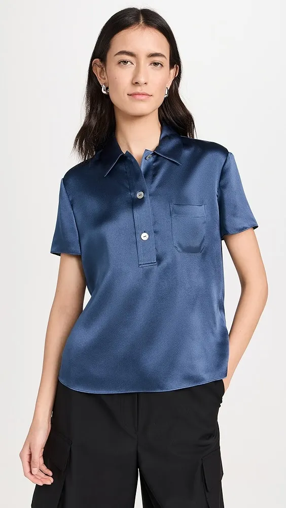 Vince   Short Sleeve Polo 