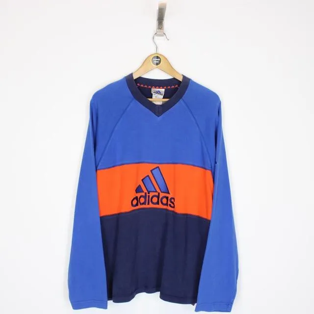 Vintage Adidas Spellout Sweatshirt XL