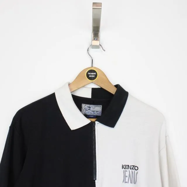 Vintage Kenzo Jeans Polo Shirt Small