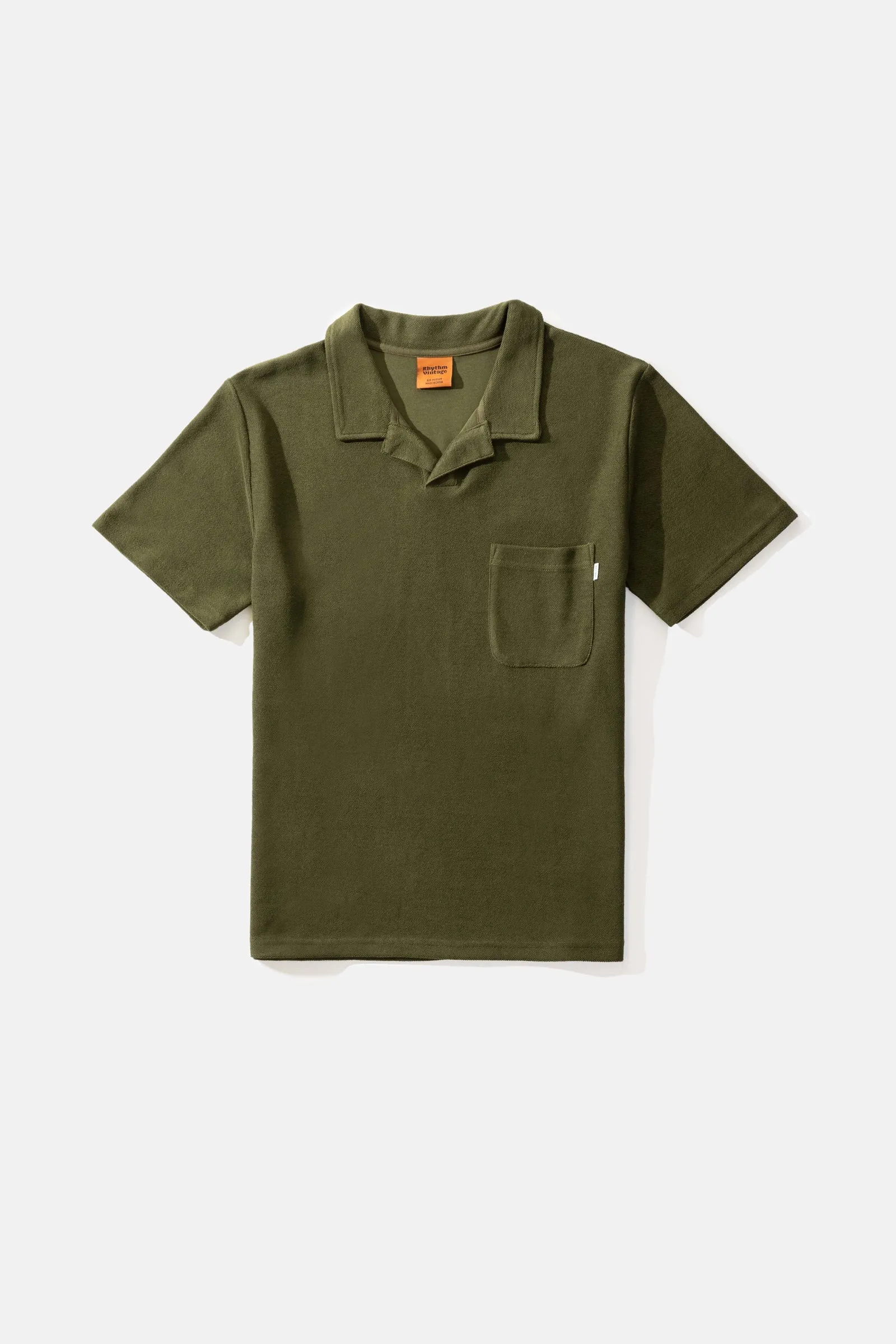 Vintage Terry Ss Polo Olive