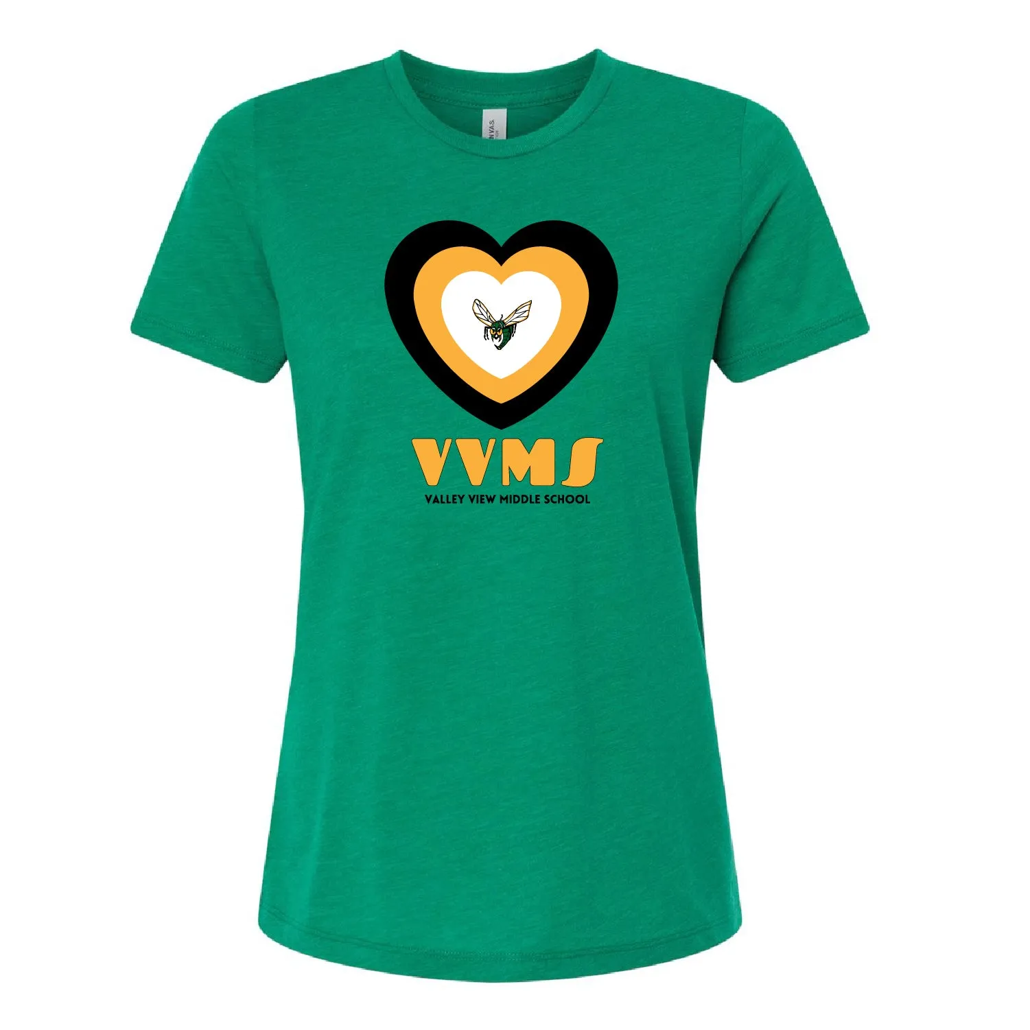 VVMS HEART LADIES TRIBLEND TEE