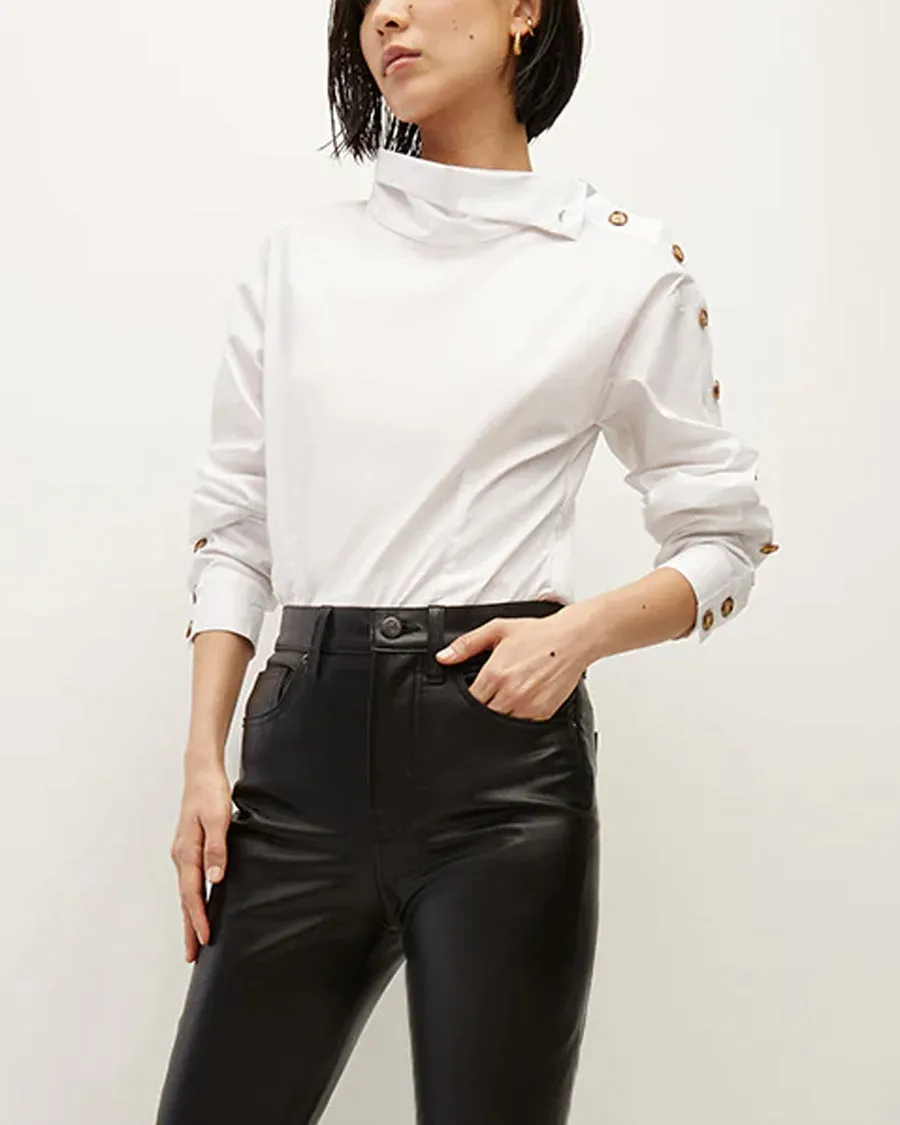 Stylish White Fauri Shirt