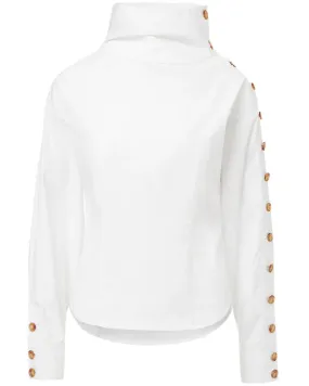 Stylish White Fauri Shirt