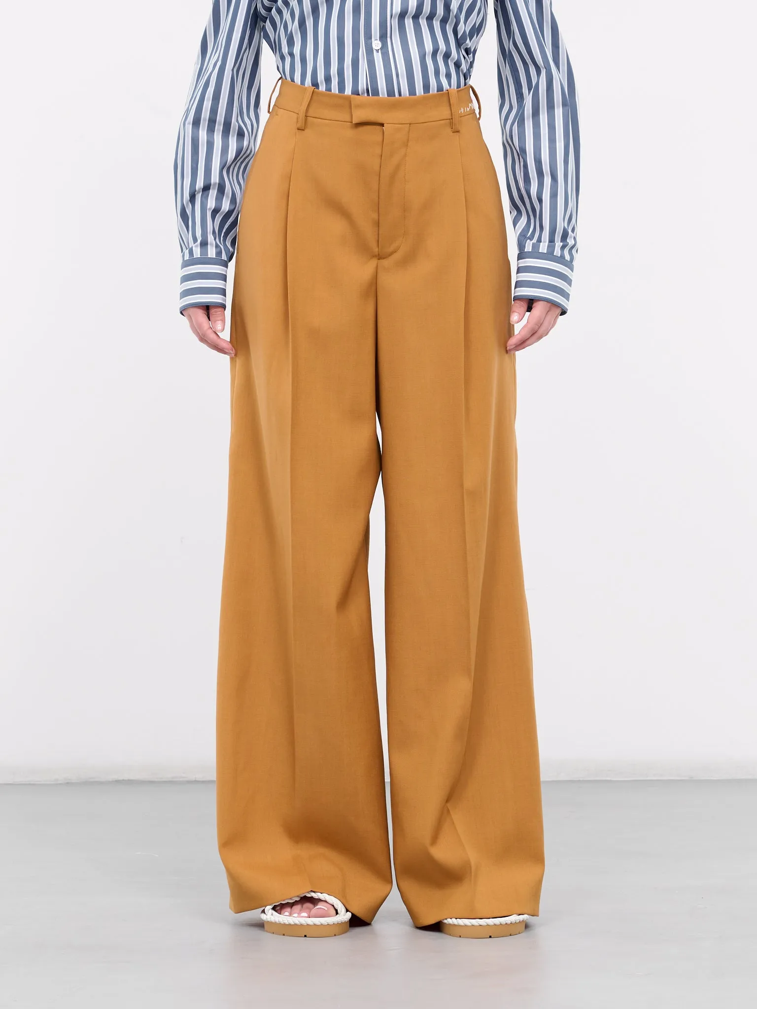 Wide Leg Trousers (PAMA0493SU-UTWA20-PUMPKIN)