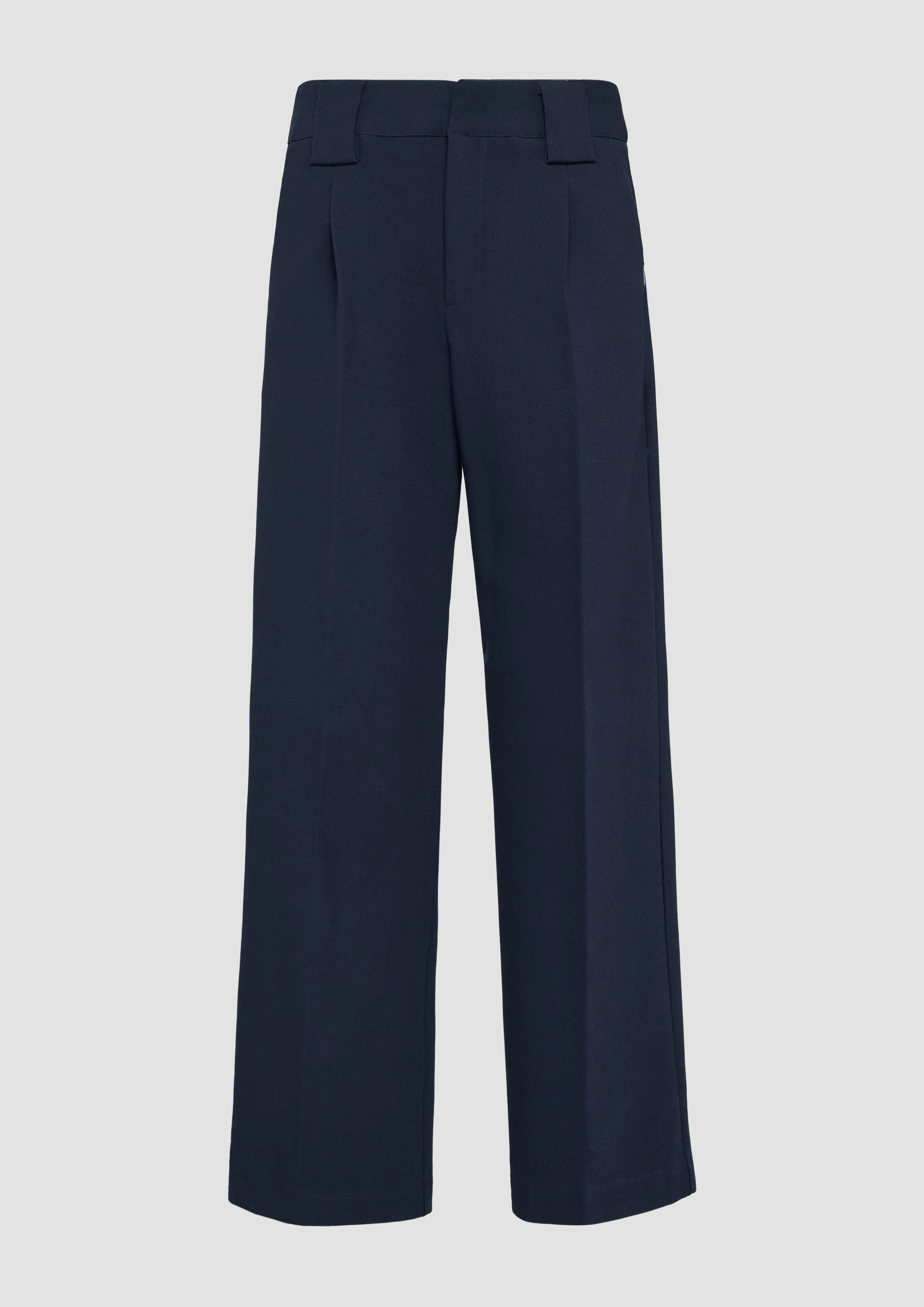 Wide-leg trousers with slanted pockets