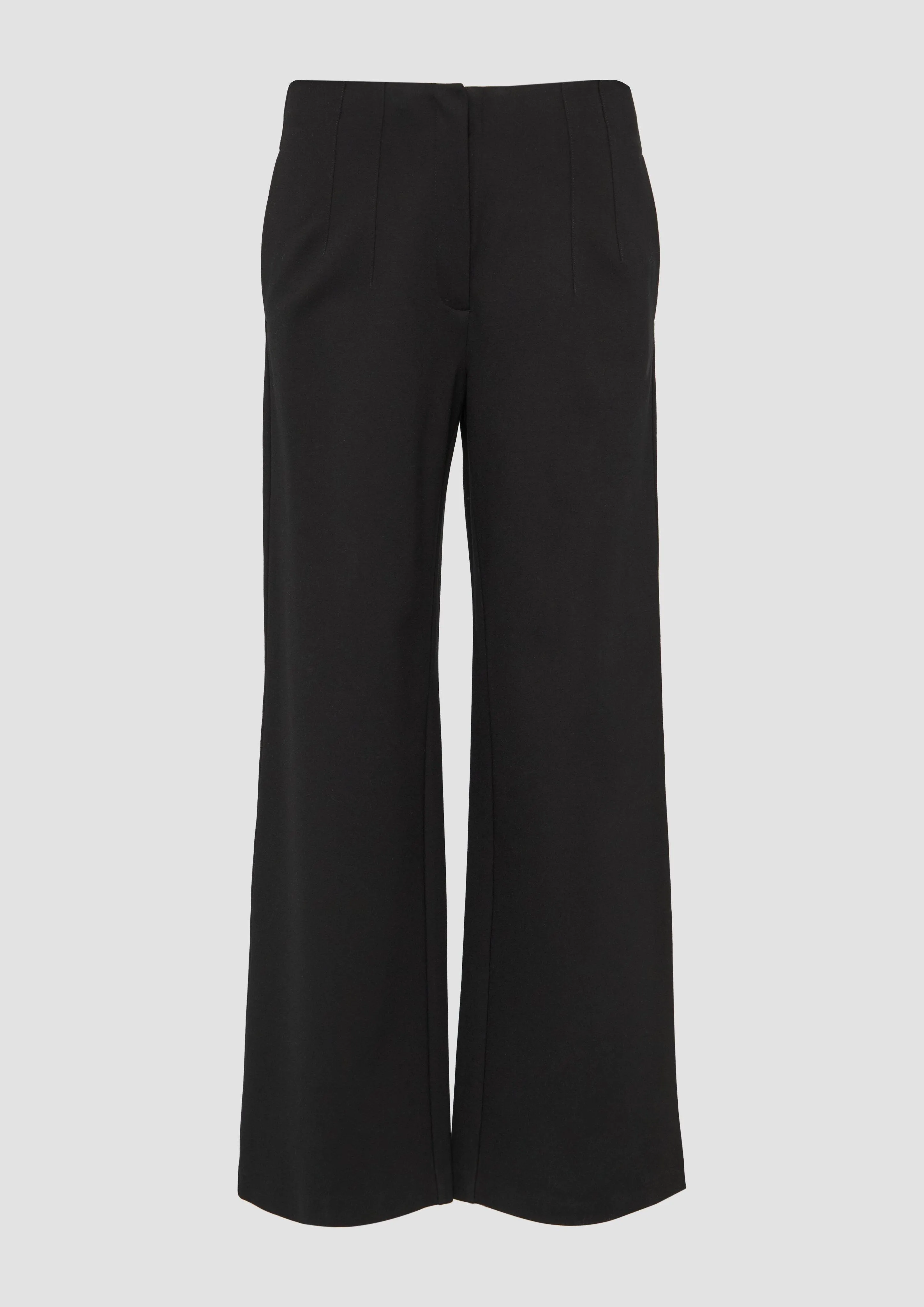 Wide-leg viscose trousers