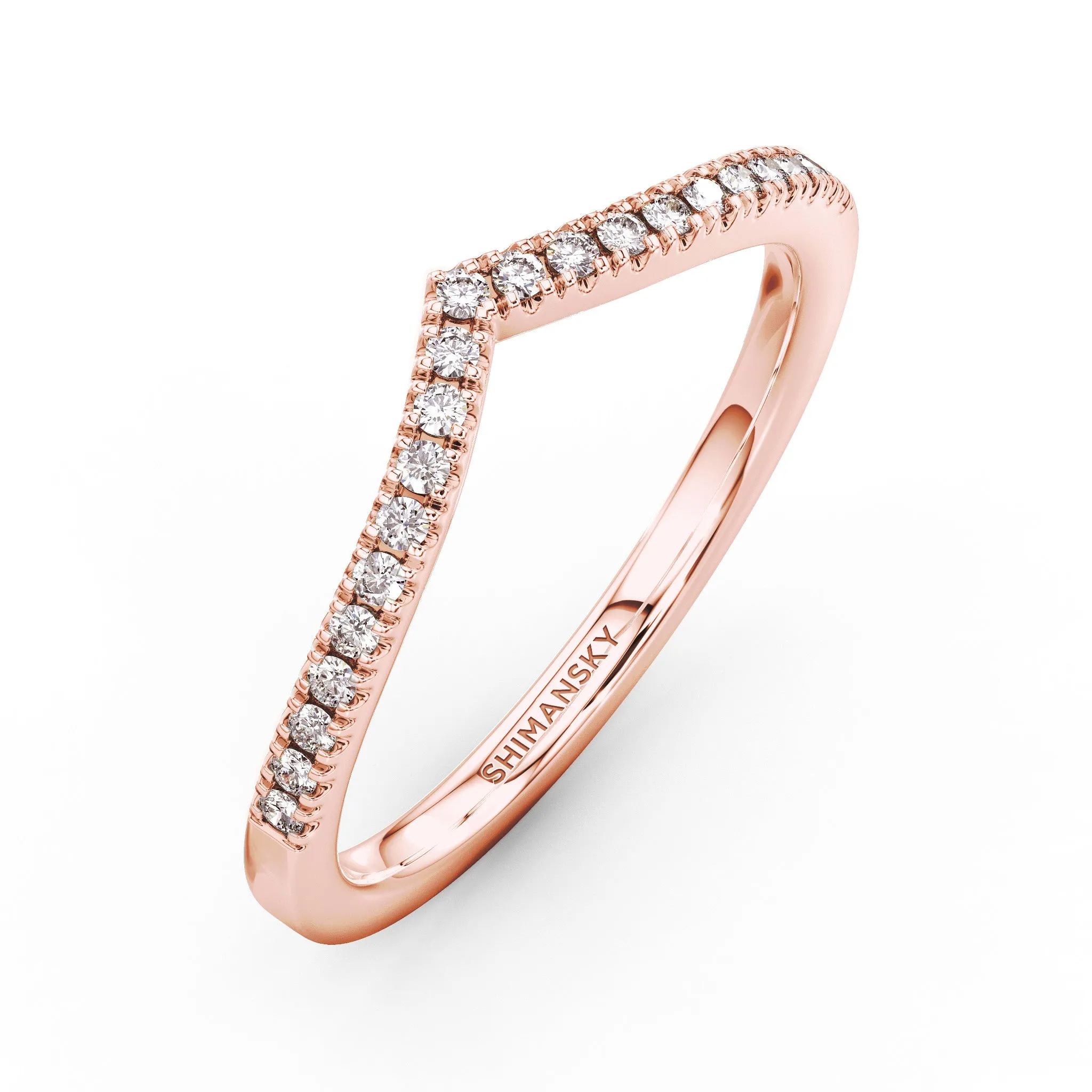 Wishbone Ladies Wedding Band