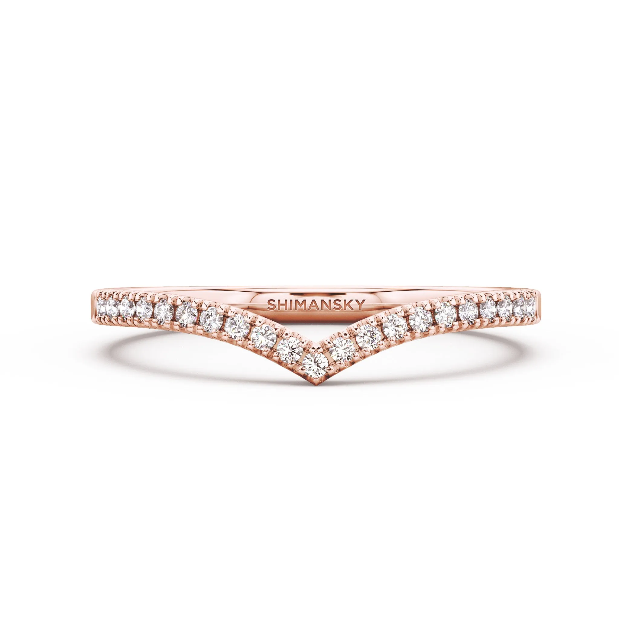 Wishbone Ladies Wedding Band