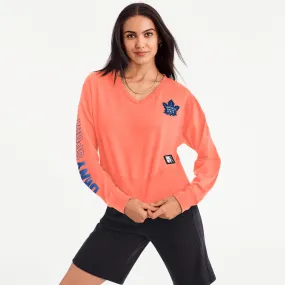 dual leaf dkny lily cropped crew