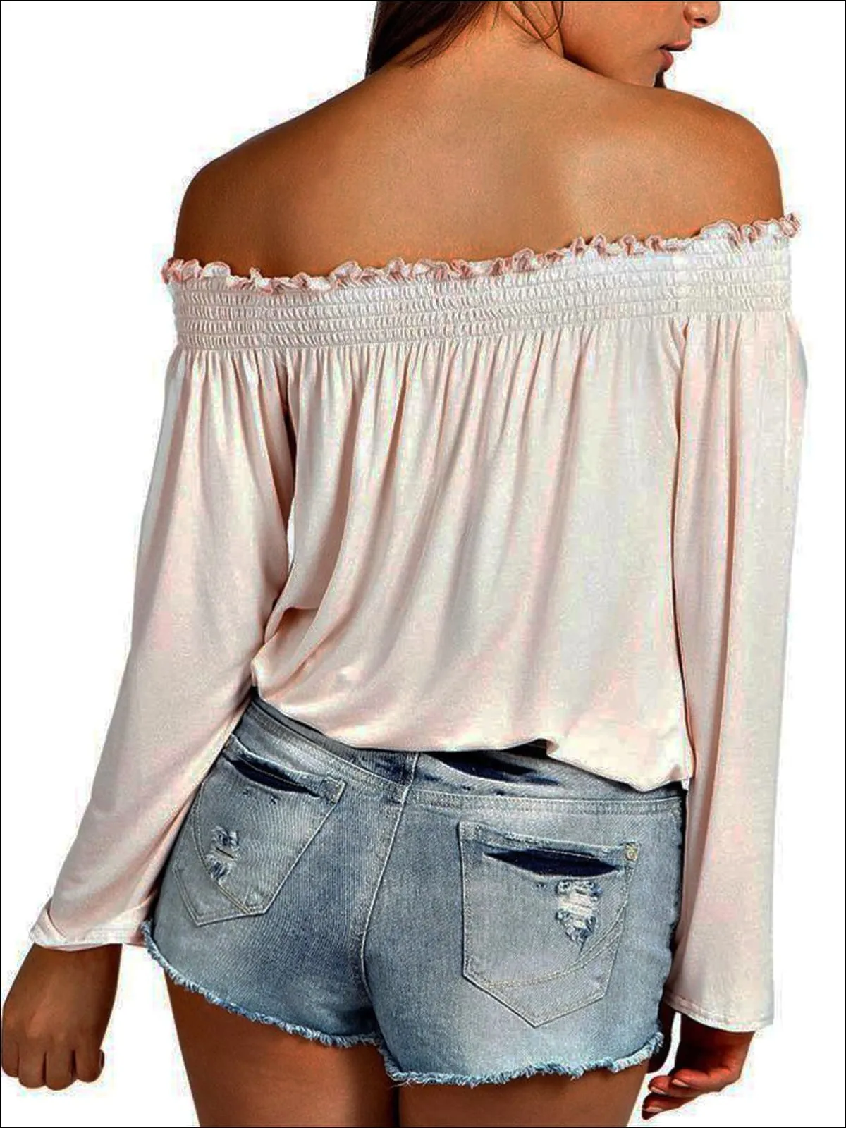 Women's Stretchy Off Shoulder Tunic