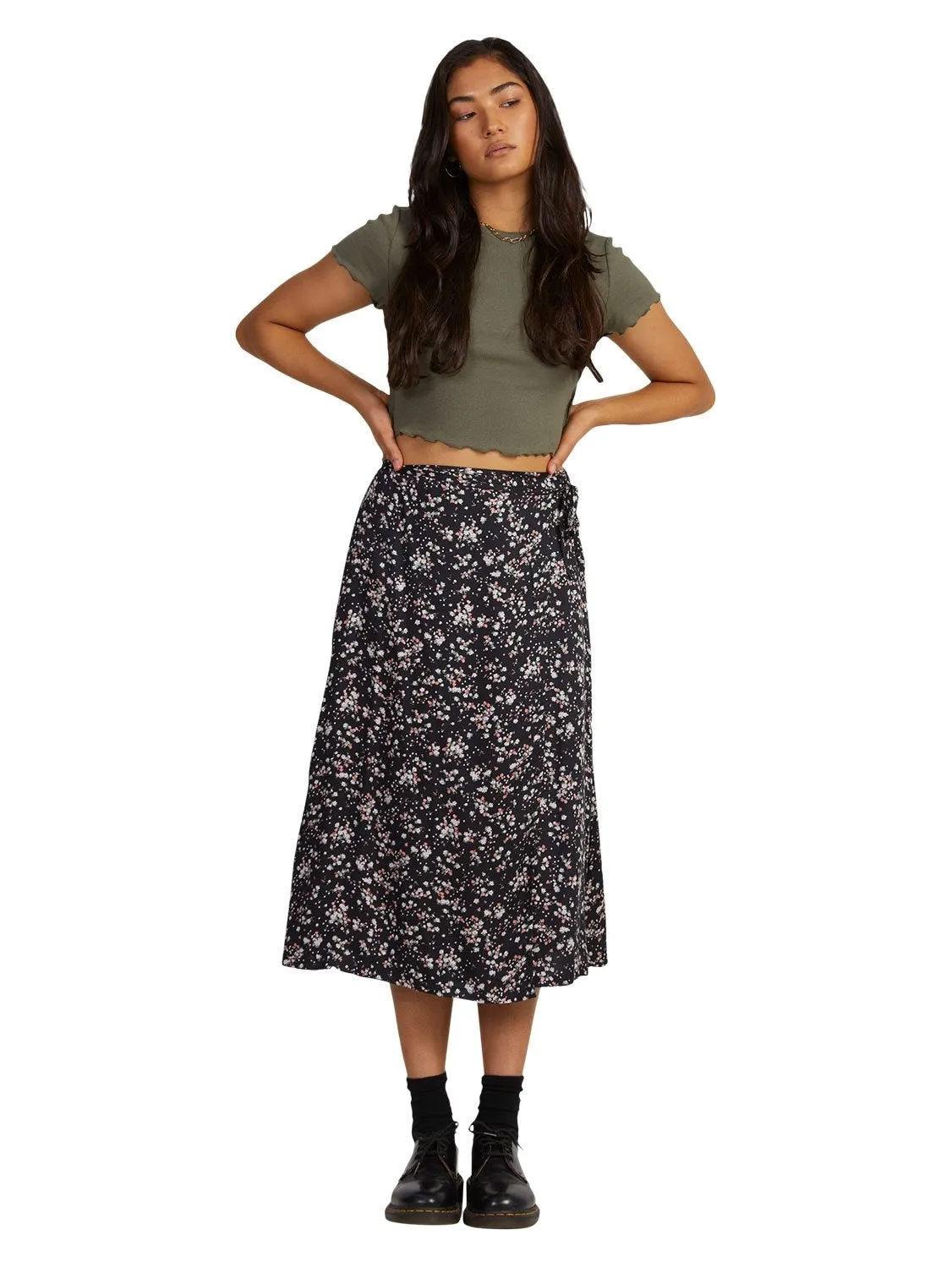 wrapped annika skirt by rvca