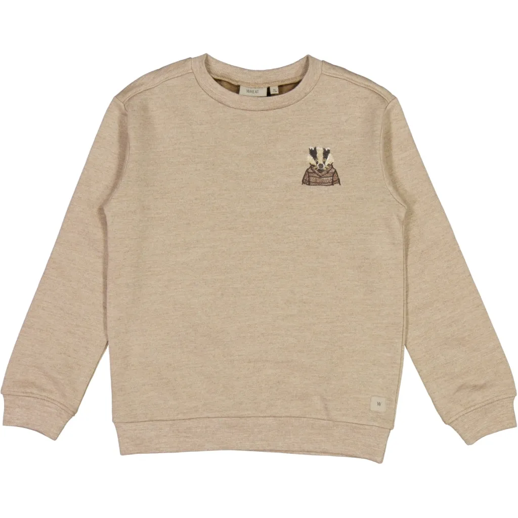 Wool Sweatshirt Badger embroidery