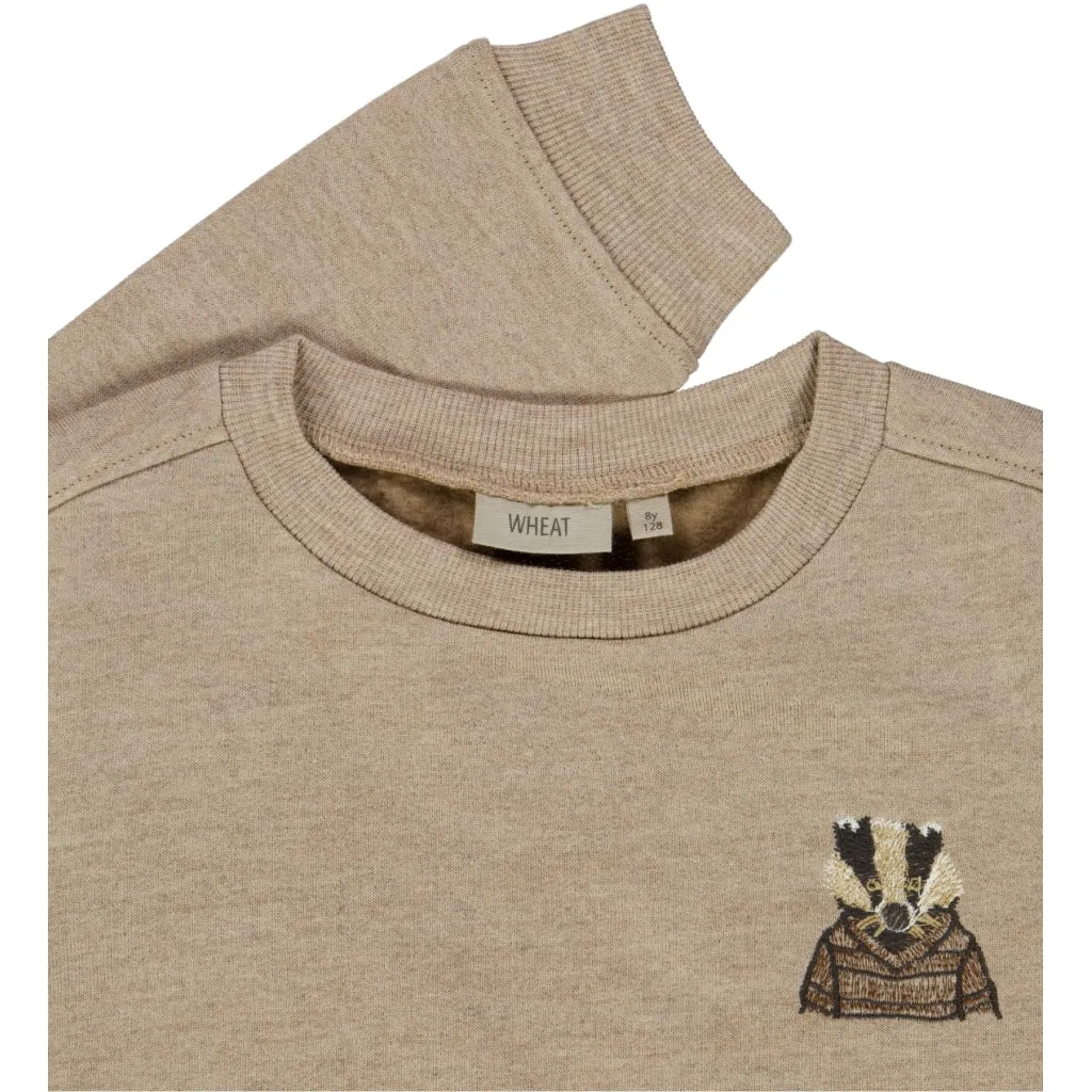 Wool Sweatshirt Badger embroidery