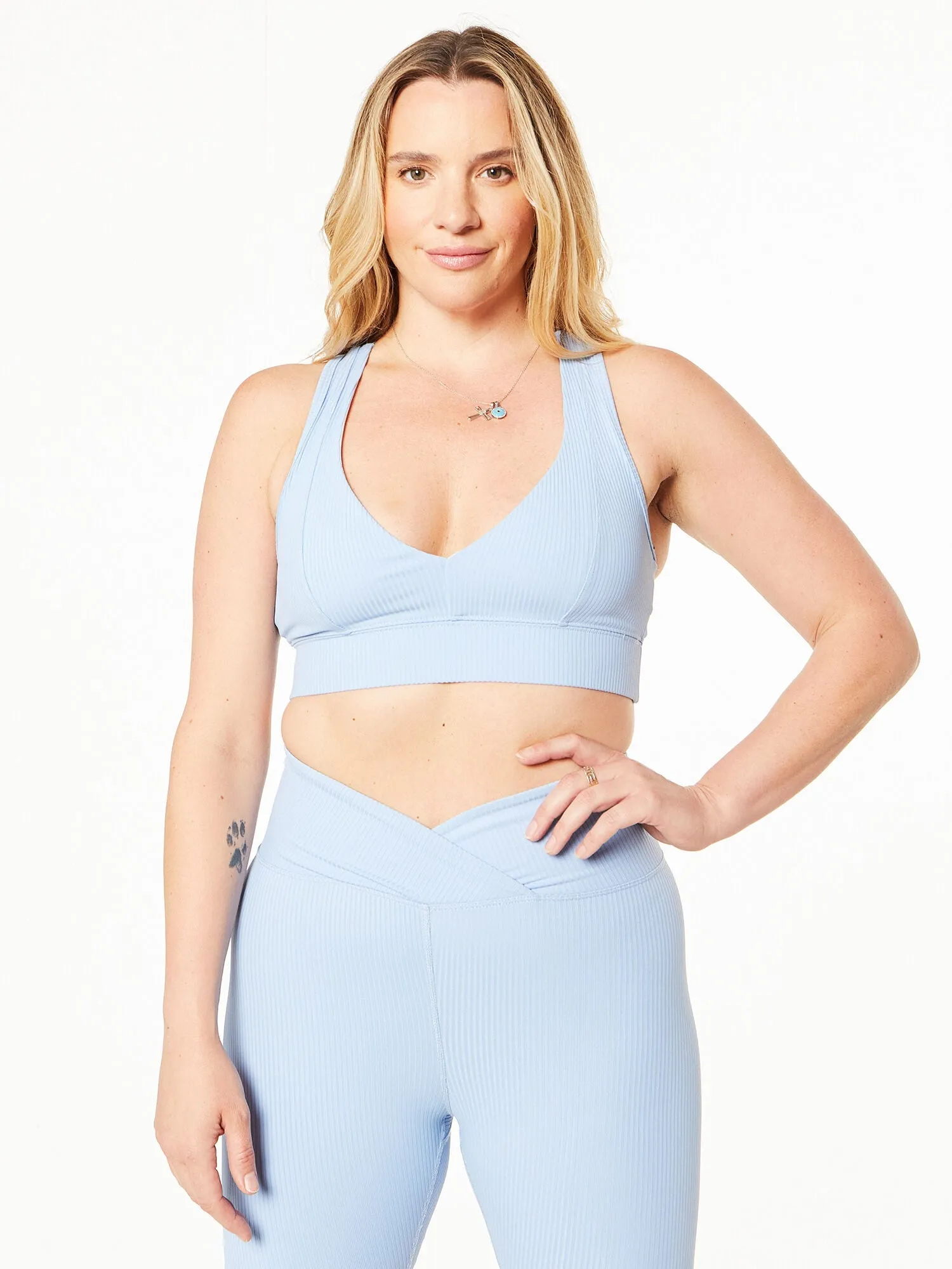 Year of Ours | Tess V Bra | Blue