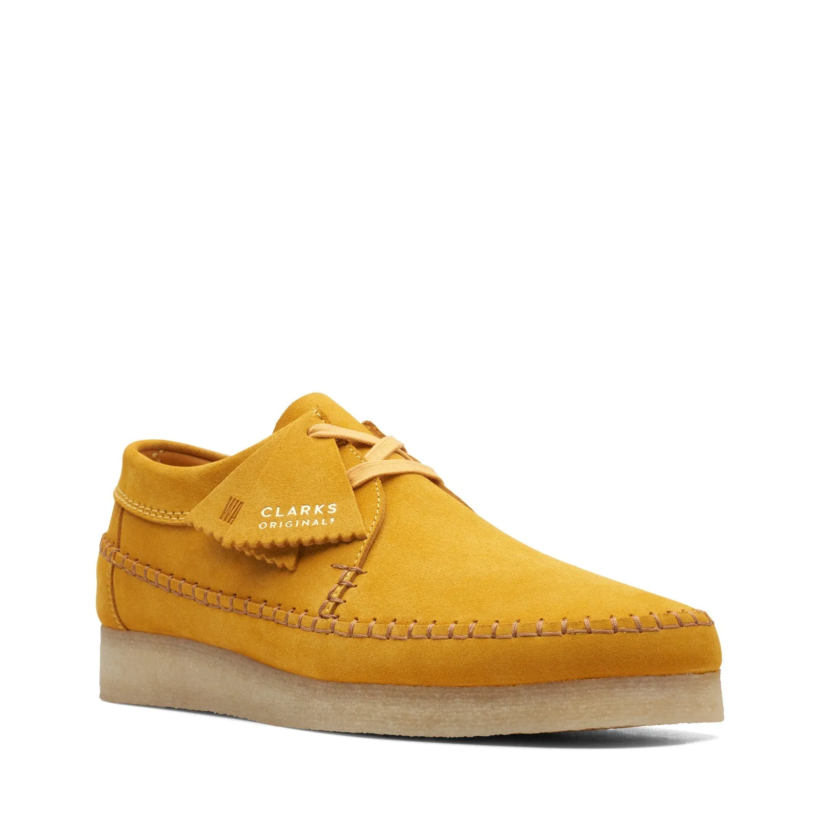 Yellow Suede Oxfords & Lace Ups Casual Shoes for Men by Clarks Weaver 26169439