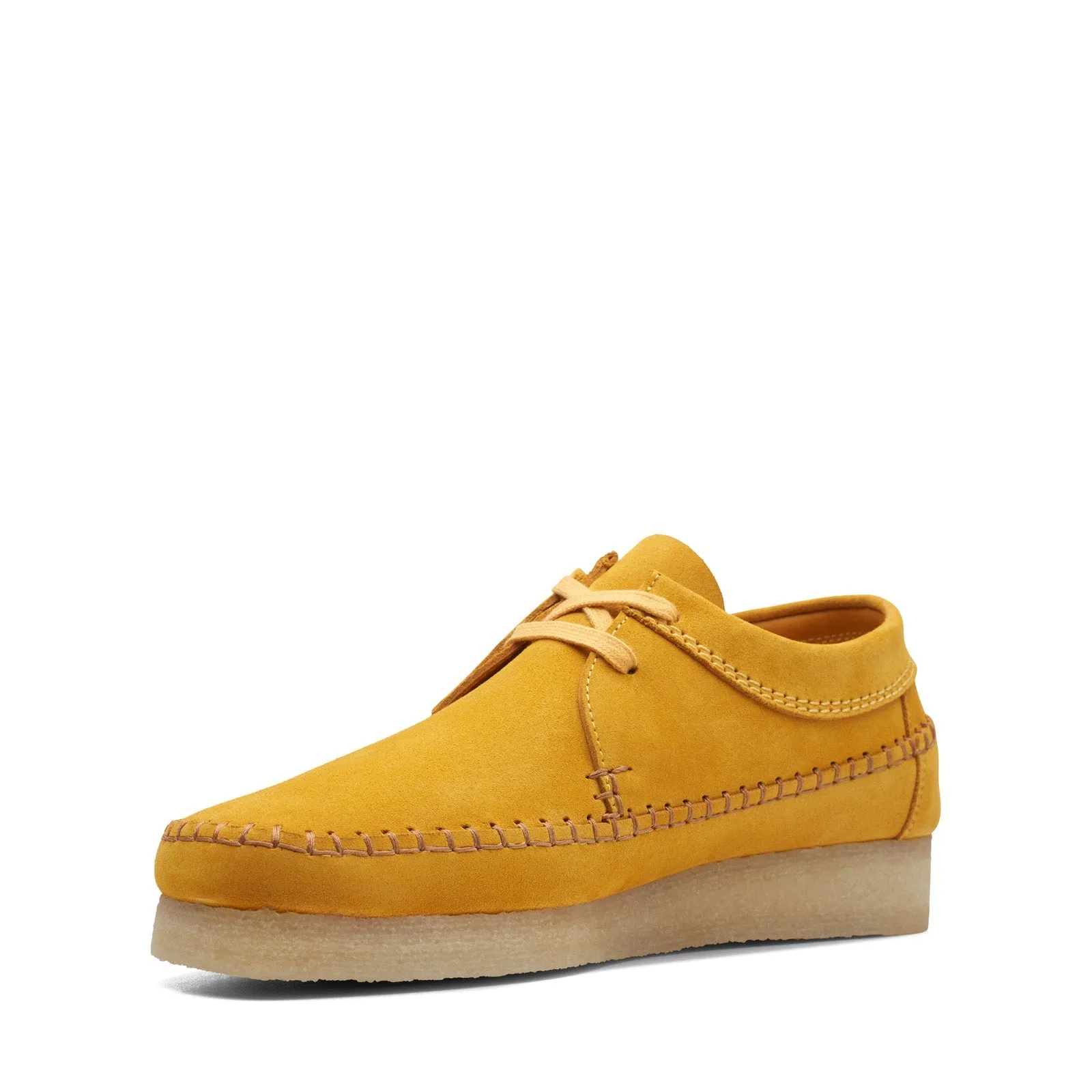 Yellow Suede Oxfords & Lace Ups Casual Shoes for Men by Clarks Weaver 26169439